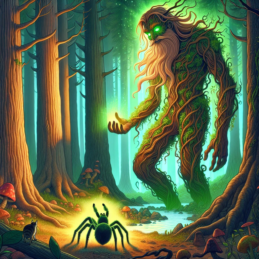 Anansi and the Forest King illustration