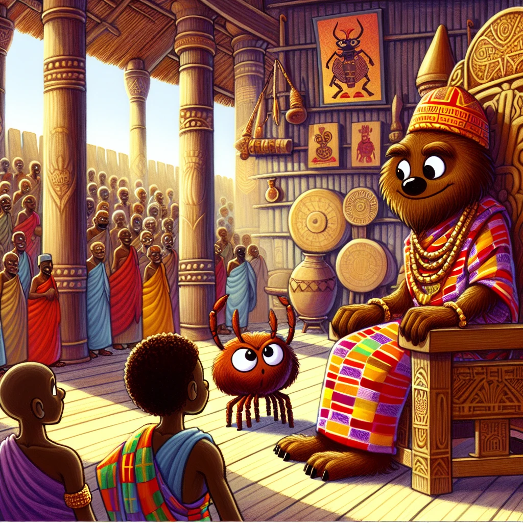 Anansi and the Wise Chief illustration