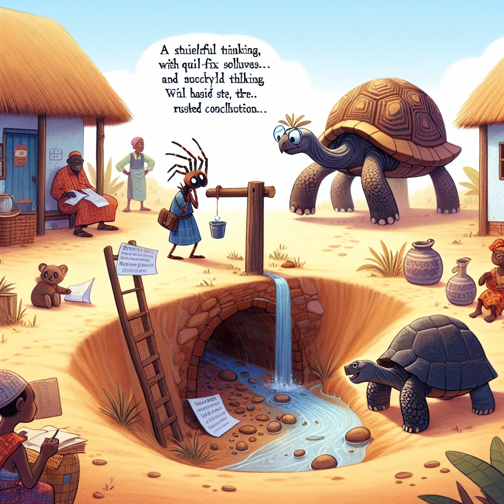 Anansi and the Wise Tortoise illustration