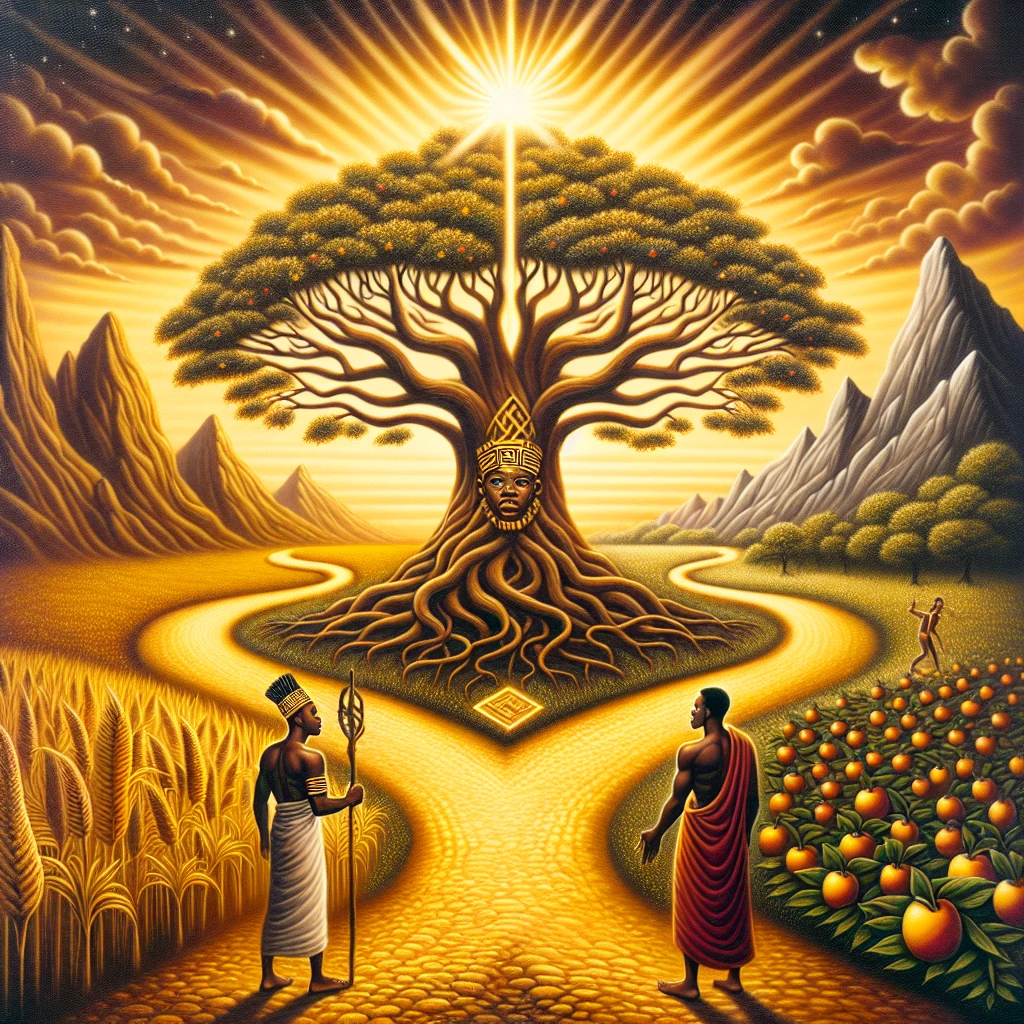 The first humans making a fateful choice at the crossroads