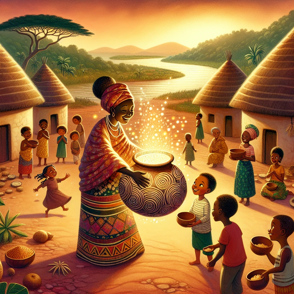 The Magic Pot That Never Empties illustration
