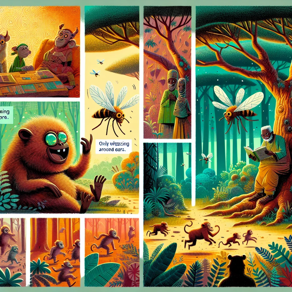 The mosquito spreading gossip among forest animals with dire consequences