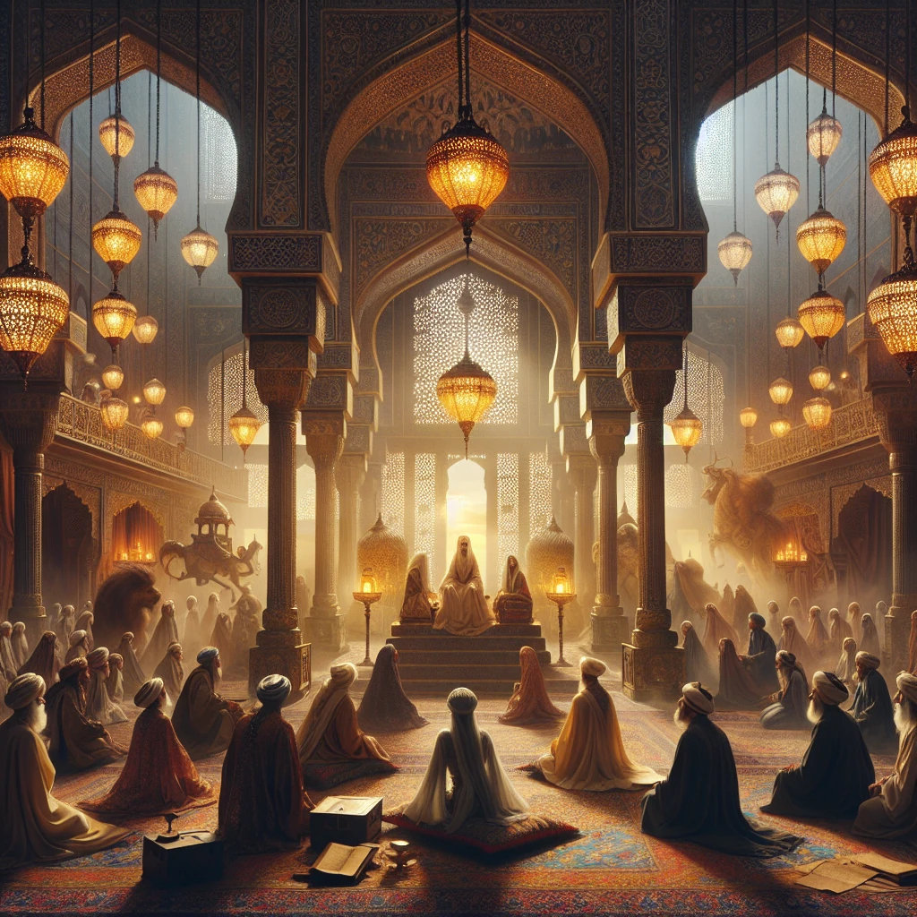 The Story of Scheherazade's Final Tale illustration