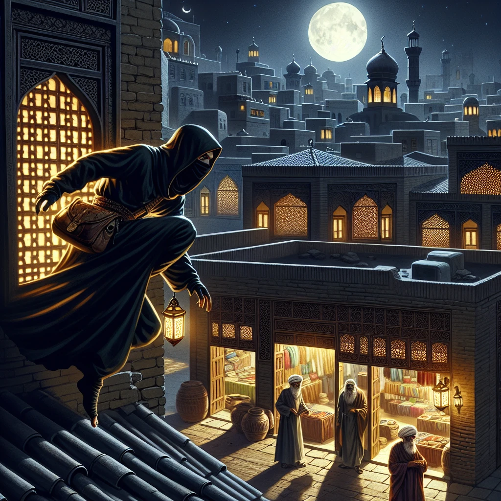 The Story of the Clever Thief illustration