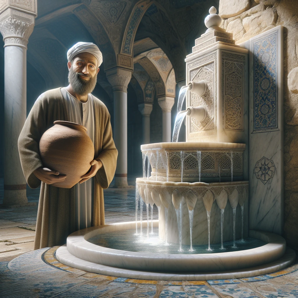 The Story of the Magical Fountain illustration
