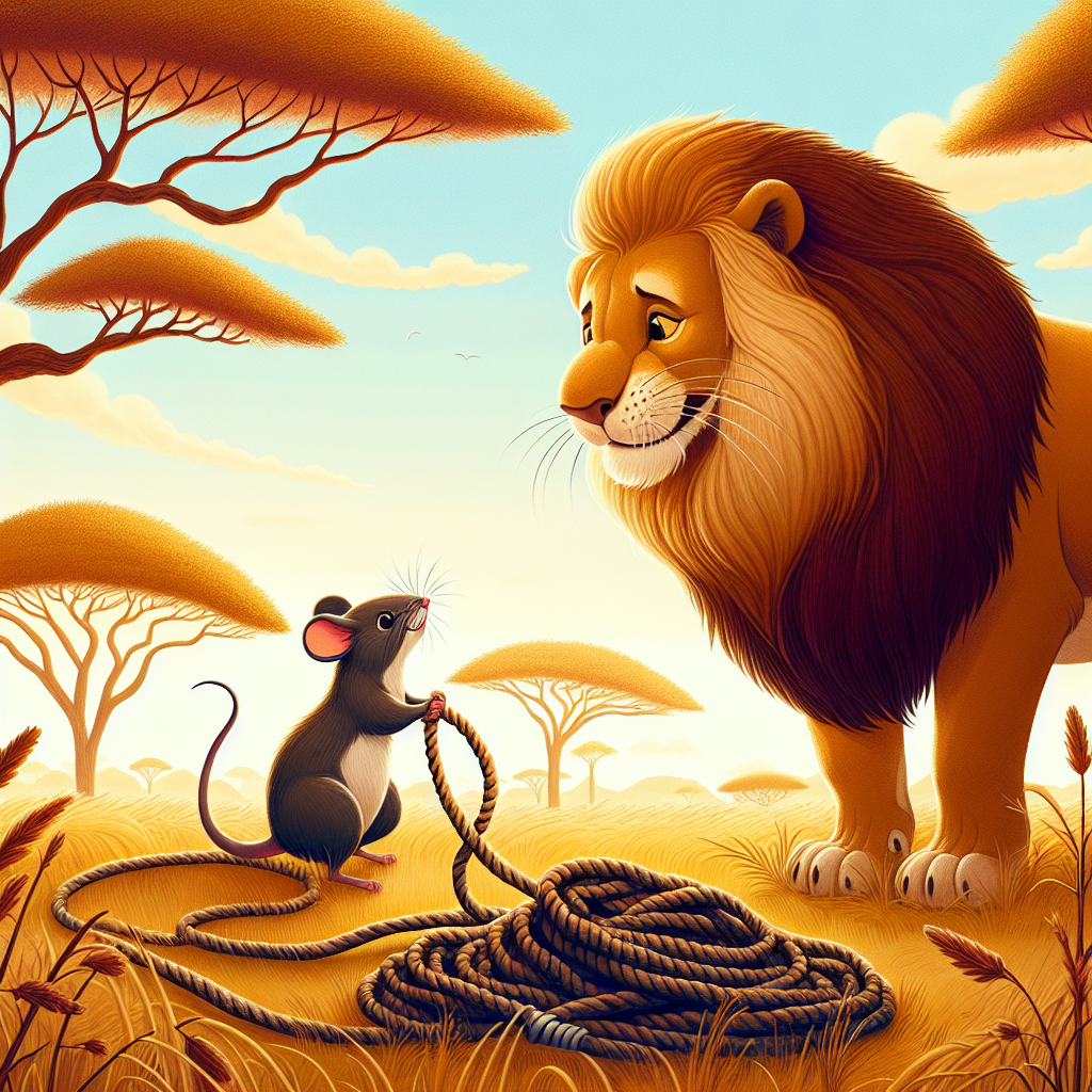 Illustration: The Lion and the Mouse