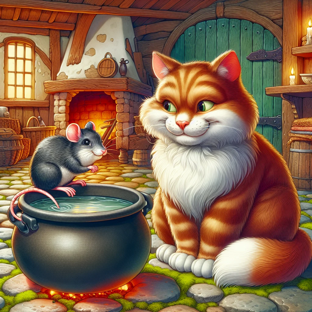 Illustration: Cat and Mouse in Partnership