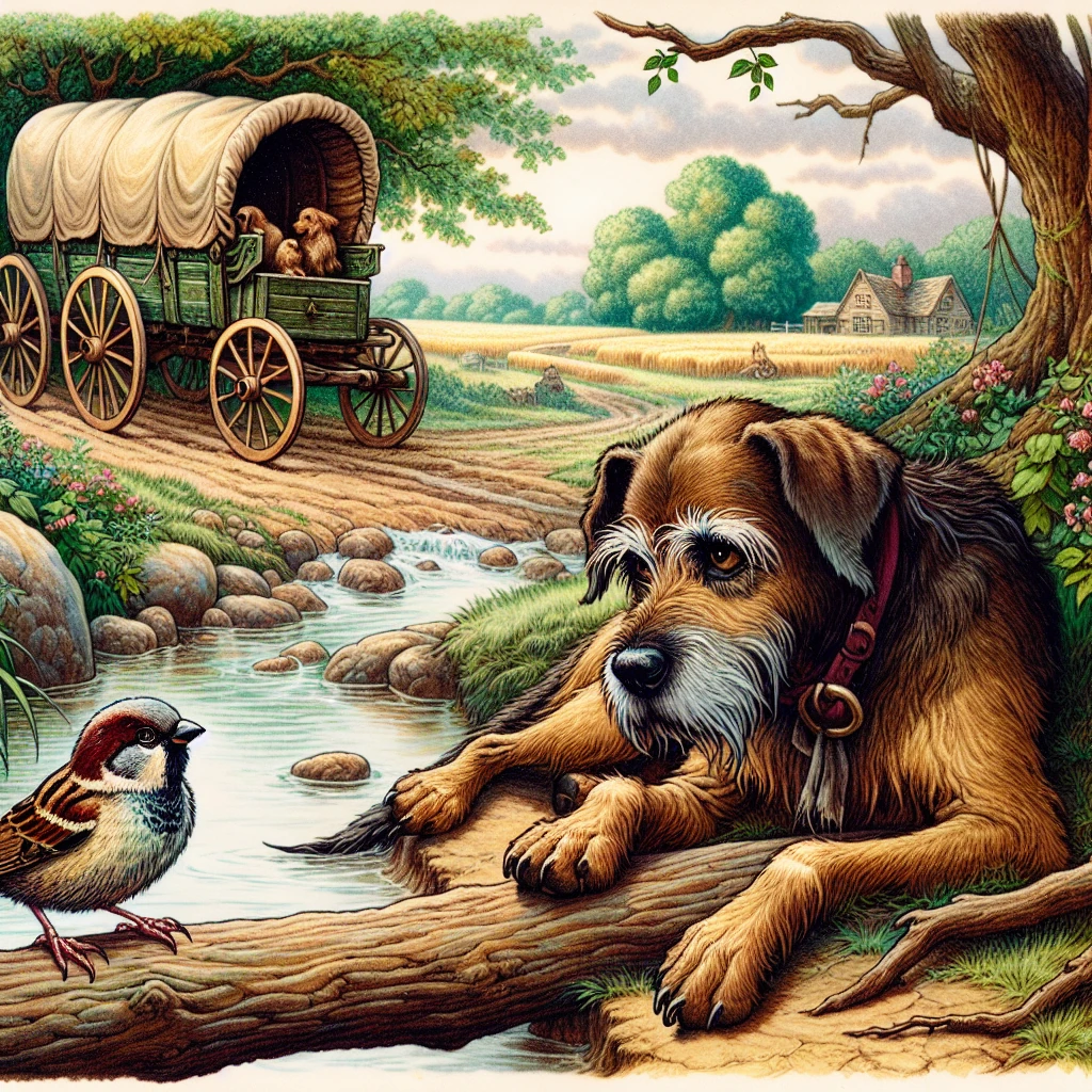 Illustration: The Dog and the Sparrow