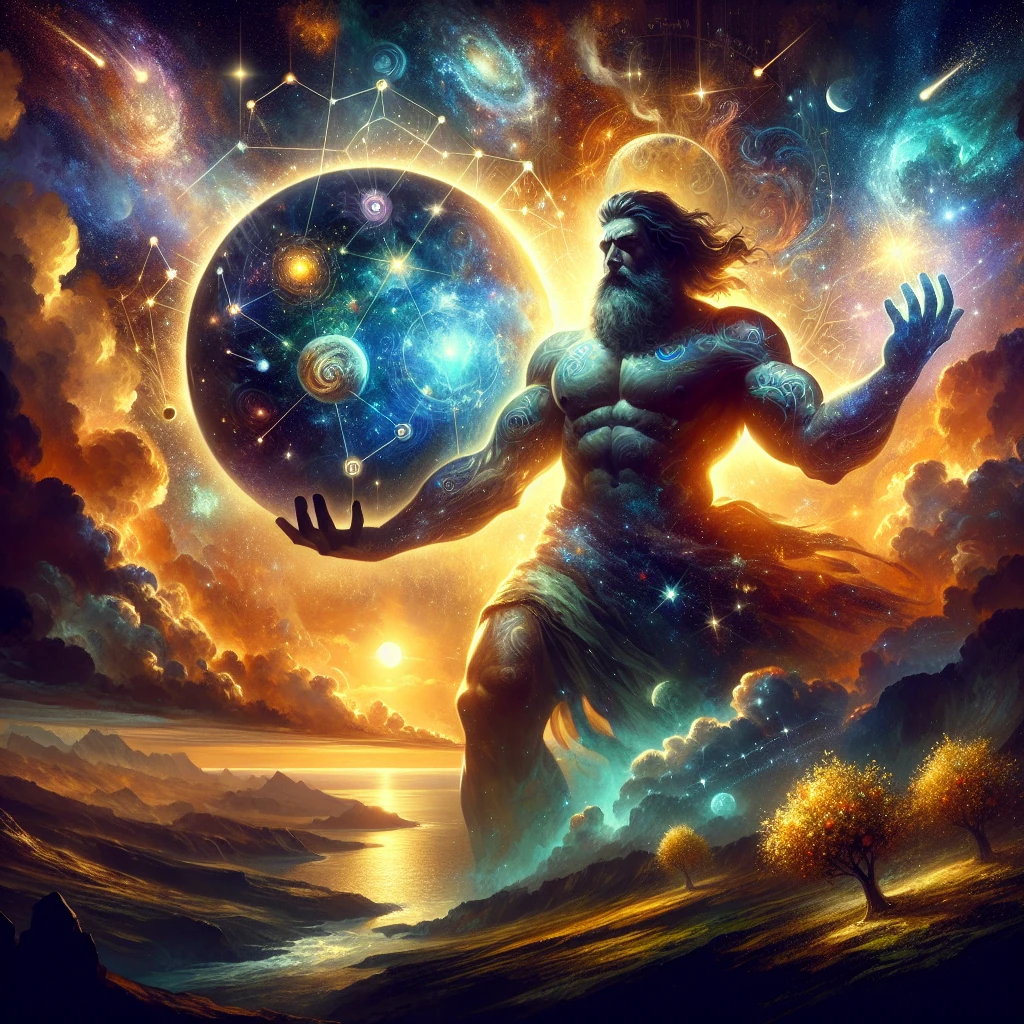 Atlas holding up the heavens